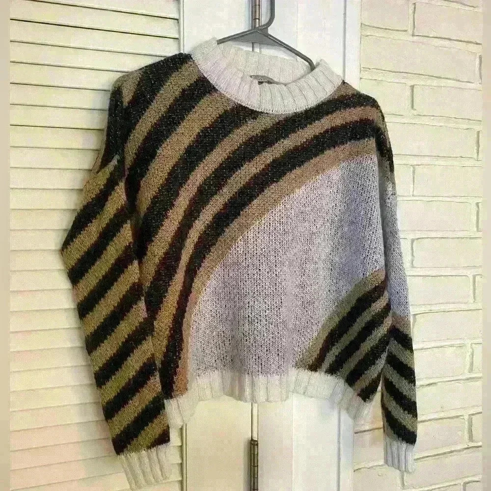 Niccolai Mohair Blend Cropped Sweater Size Small MADE IN ITALY